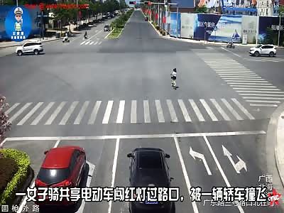 zebra crossing accident in Guangxi