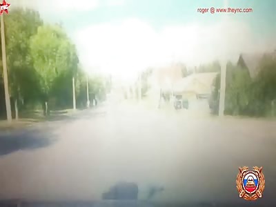 zebra crossing accident in Tver Oblast,Russia