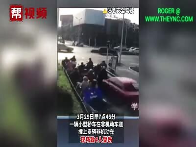 Zebra crossing accident in Zhenjiang