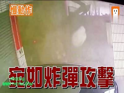 Truck crashed into a house in Taiwan