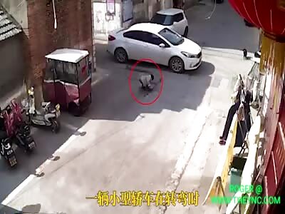A child's legs were crushed in Bozhou