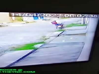 thieves received kicks and punches in Teresina City, Brazil