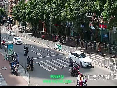 Zebra crossing Accident in Ziyang City