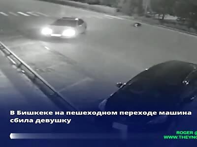 Zebra crossing accident in Kyrgyzstan