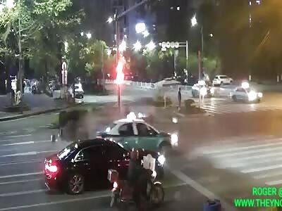 Zebra crossing Accident in Chongqing City