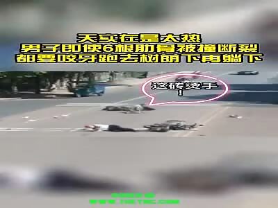 Motorcycleists collided into each other in Jinhua