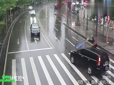 Zebra crossing Accident in Wanyuan City