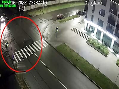 Zebra crossing Accident in Petrozavodsk, Russia 