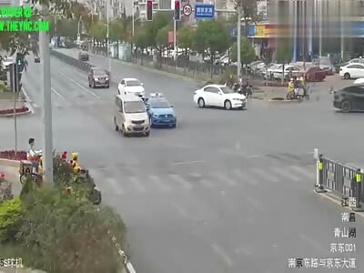 Zebra crossing Accident in Nanchang City.