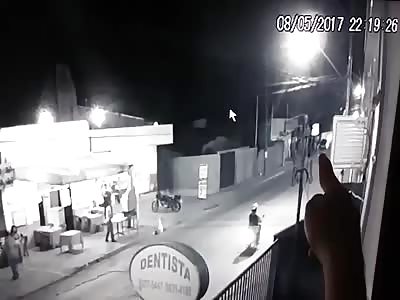 Murdered Man in Brazil CCTV