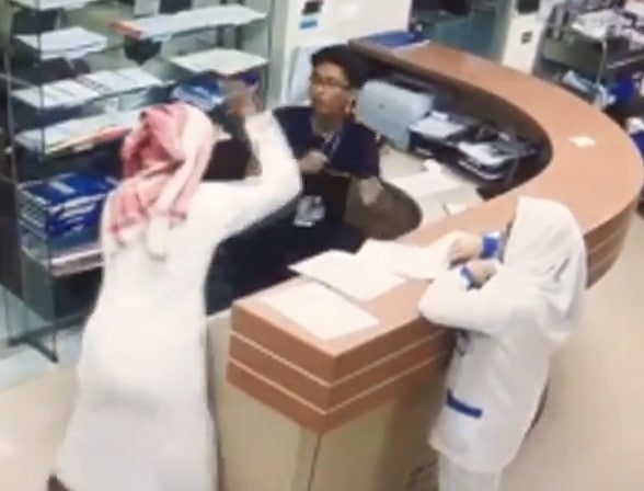 Mad Arab Randomly Stabs Nurse