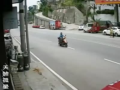 Accident caught on CCTV XI
