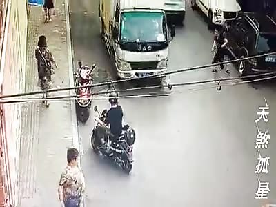 Accident caught on CCTV IX