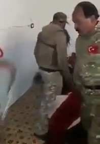 Turkish Protestants beaten by members of the Army