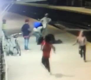 Homeless Man is Attacked And Thrown Into Train Lines 