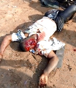 A Brutal Accident along Osisioma Road in Aba, Abia State. 