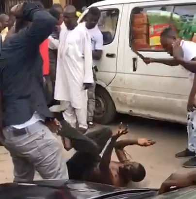 Nigeria Car Thief Gets Beaten