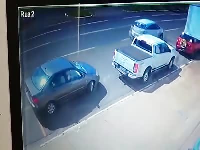 Road Accident Caught On CCTV