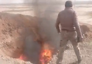 Iraqi Army Burn a Dozen Bodies of Terrorists ISIS