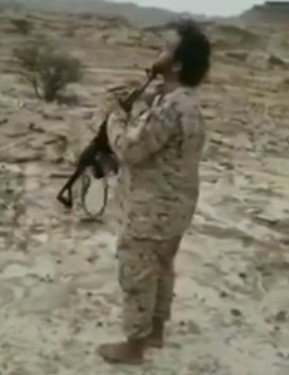 Yemeni Soldier Stares Down, Sucks and Swallows AK-47 