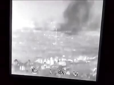 Thermal Imagery of a Syrian Tank Blasting Fleeing Rebels