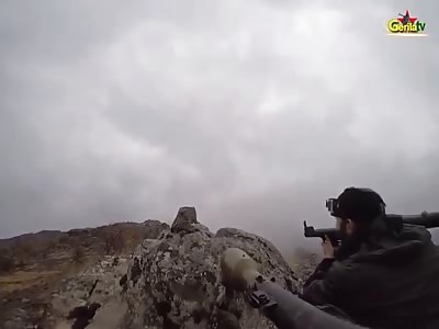 Kurdish Fighters Attack Turkish Outpost with a Hail of RPG Fire