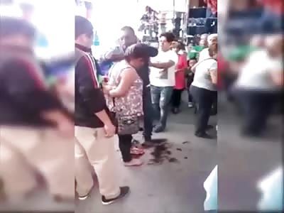 Woman is caught stealing and humiliating her by cutting her hair