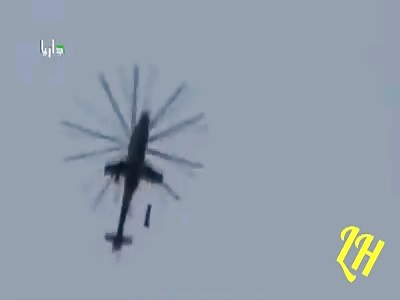 Elicopter launches bomb