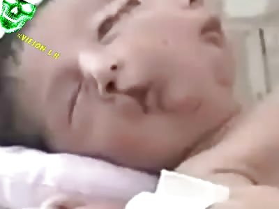 Horrible baby with two faces
