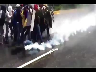 Protestors VS. Water Cannon