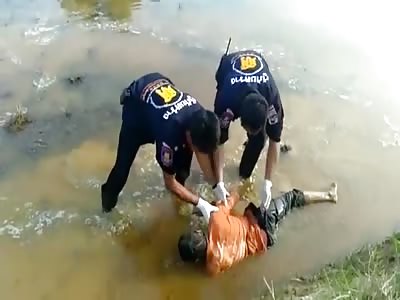 Drunks corpse found in a pond