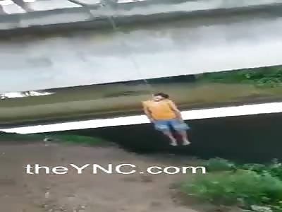 Suicide - Man Hanged himself from a bridge