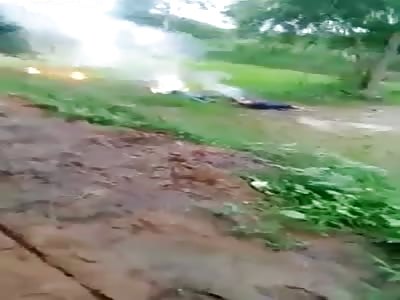 Three men electrocuted by a fallen electric cable 