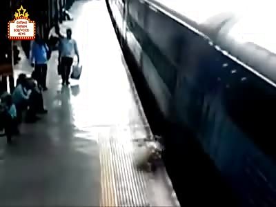 Man gets mangled by a train