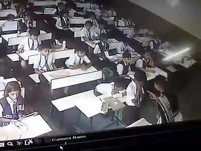 Teacher Slaps Student Many Times and Shoves Him into a Desk