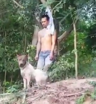 Loyal Dog Sticks With Owner Who Hanged Himself