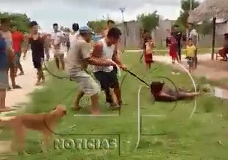 Murderer Gets Strangled With Rope by Angry Mob in Peru