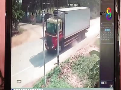 Tractor Driver Gets Crushed Between Two Trucks
