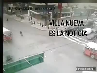 Biker Killed by Bus in mexico