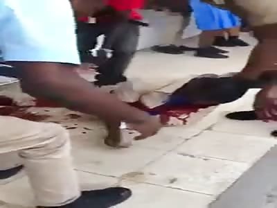 Schoolkid Bleeding Out after Getting Fatally Stabbed in Jamaica