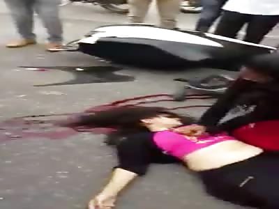 Young Women Died In Bike Accident...CPR on the Street to try to Save her Life