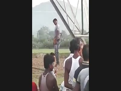 Depressed Worker found hanging from electric pole in West Bengal's Purulia District