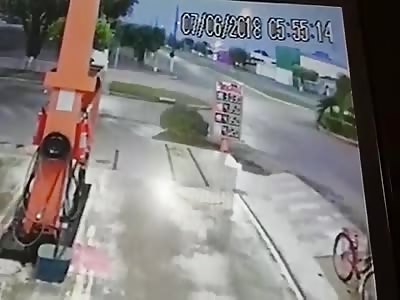 Biker Killed by a Bus