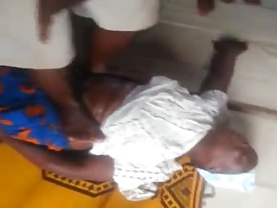WTF?  African Doctor Tries to Force Baby Out of Woman