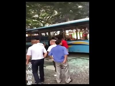 Bomb Explodes on a Bus 