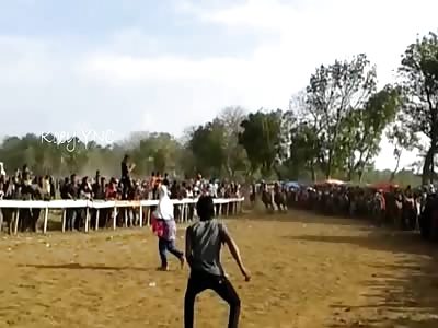 DAMN! Girl Trampled to Death by Stampeding Horses