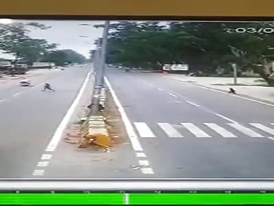 Indian Kid Struck Down by Car While Crossing the Road