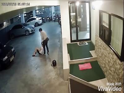 Young Woman Gets Very Vicious Beating From Boyfriend ( Part I )