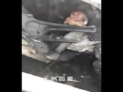 Man Crashes and Burns in His Car +  Aftermath