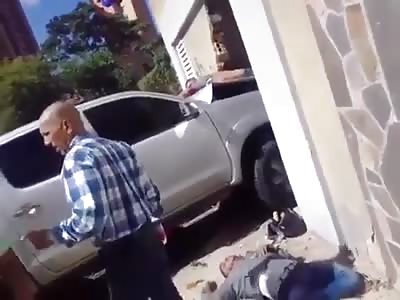 Thief Got Crushed in Venezuela
